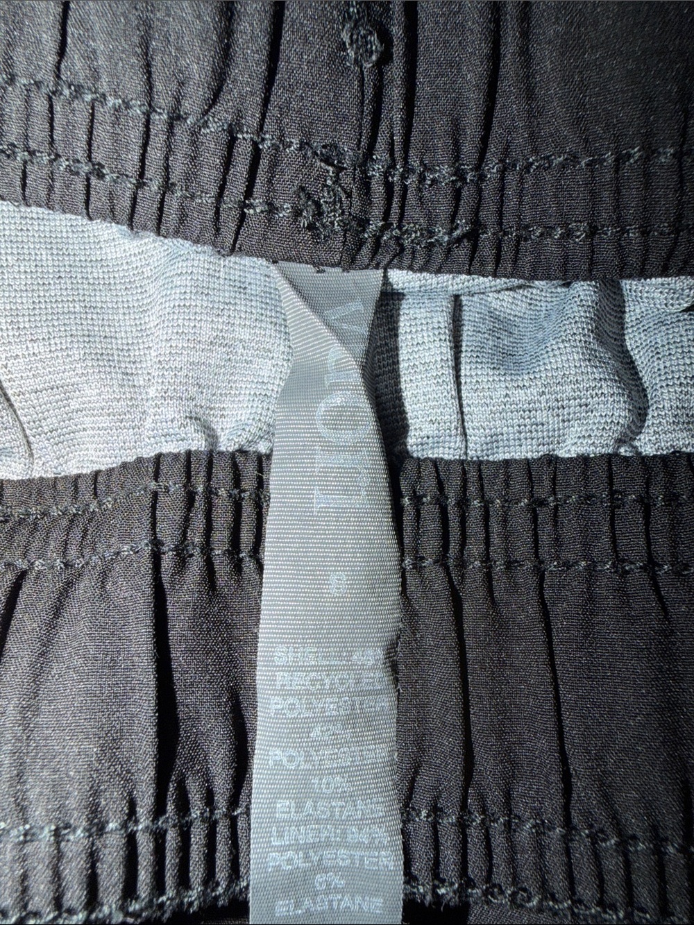 Vuori Black Athletic Shorts with White Drawstring - Picture 4 of 6
